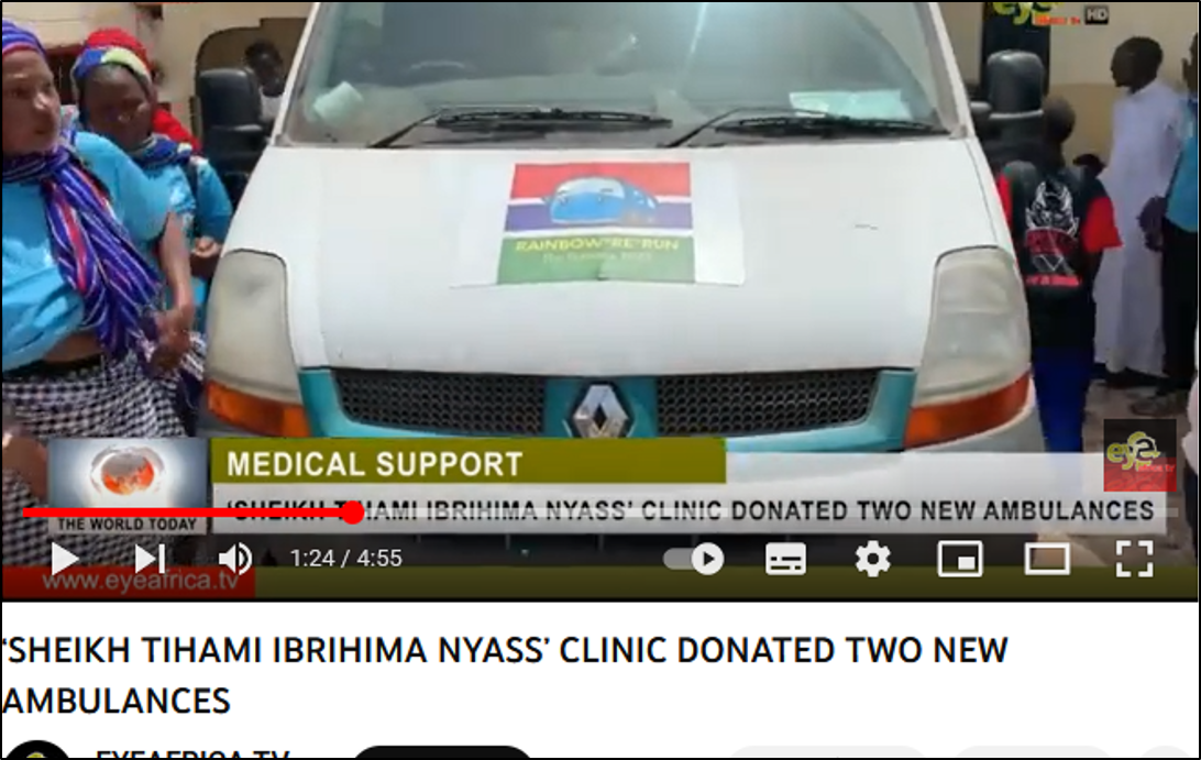 Kunkujang: Ambulanzwagen an Fatou Gayes Klinik gespendet