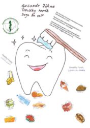 Seite aus Zahnpflege-Schulungsheft