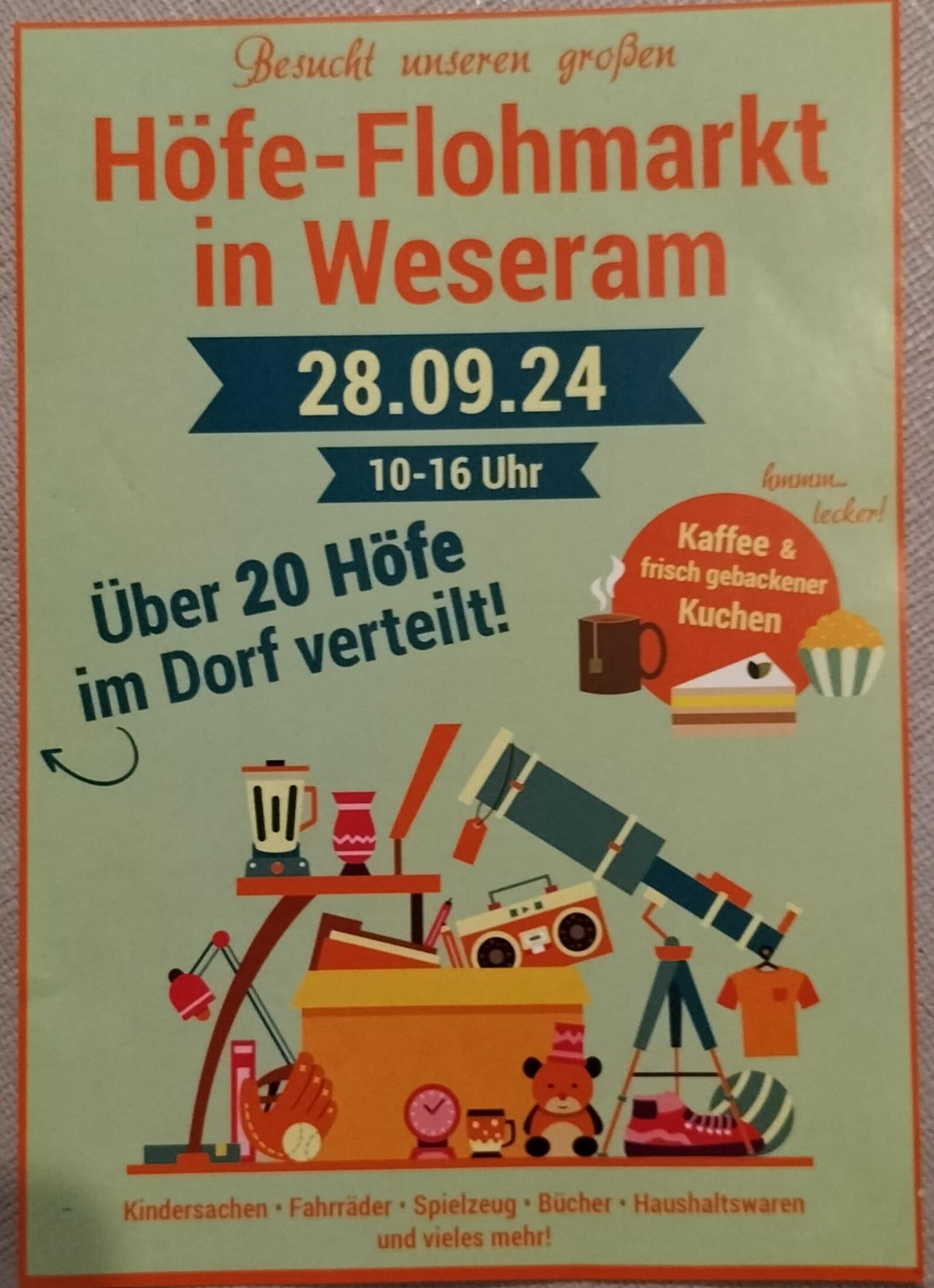 28.09.: GBG auf Flohmarkt in Weseram