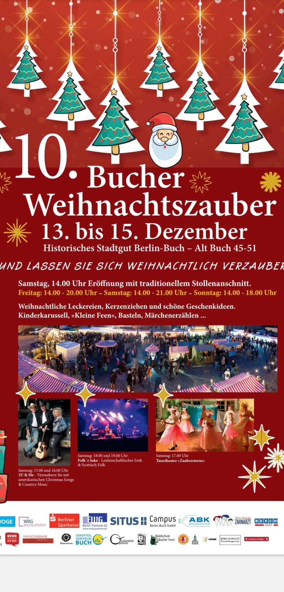 Meike auf dem Weihnachtsmarkt in Berlin-Buch